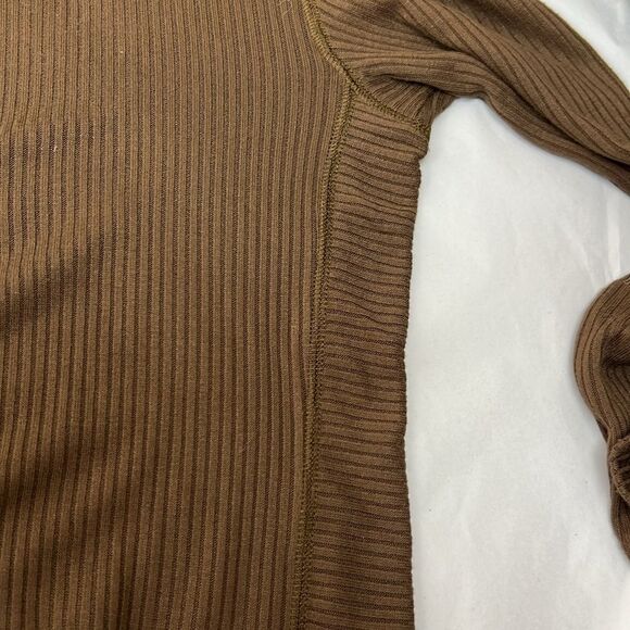 Madewell NU772 Black and white stripe Ribbed Lace-Up Short-Sleeve Tee NWT xs - Picture 7 of 7